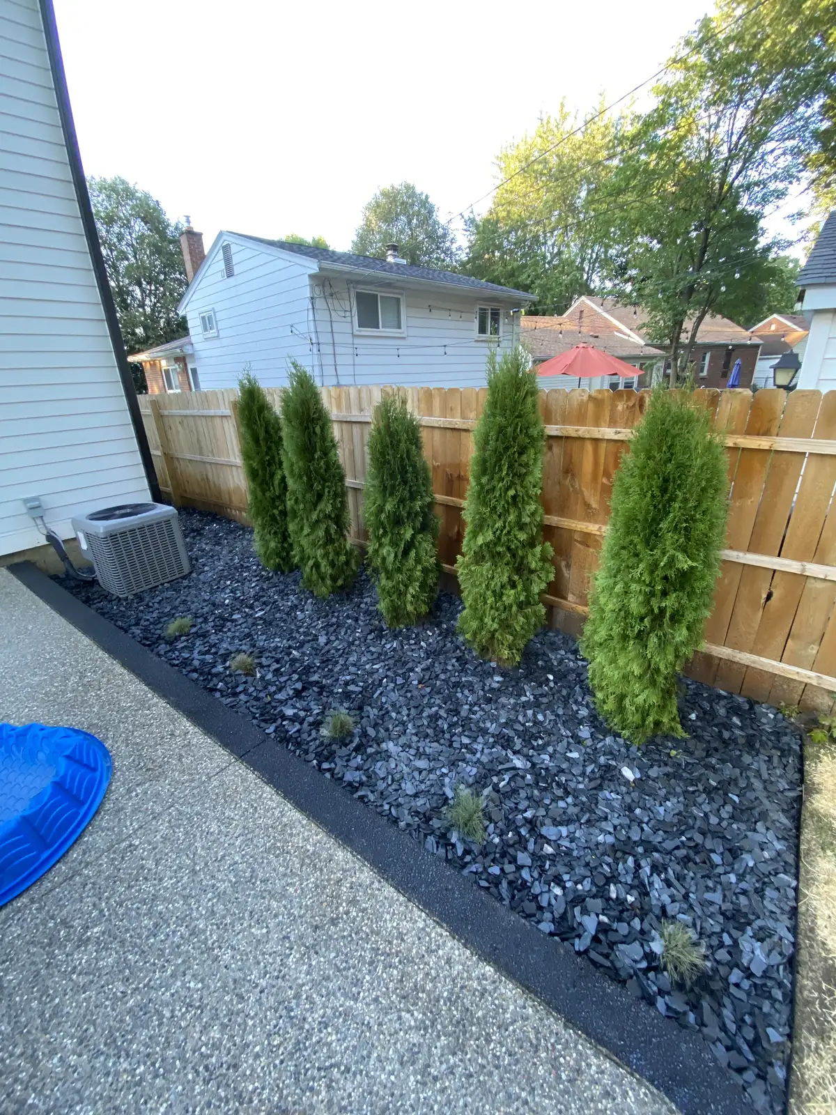 Landscape installation on a Rochester Hills, MI property