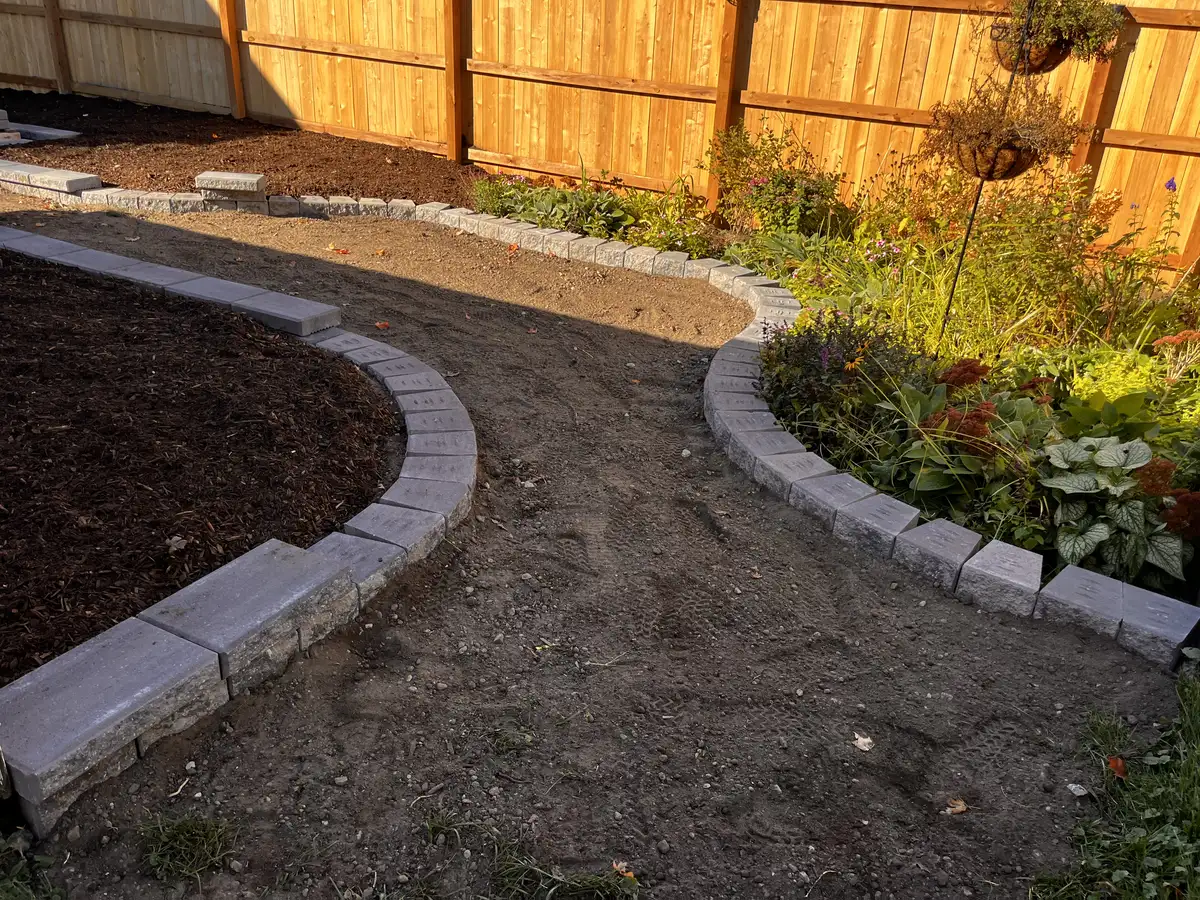 Patio and walkway installation for a Troy, MI property