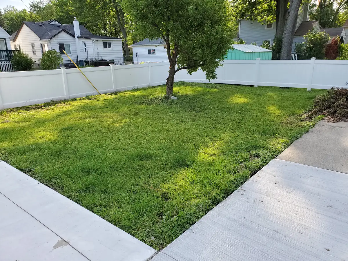 Fresh sod installation on a residential property in Metro Detroit