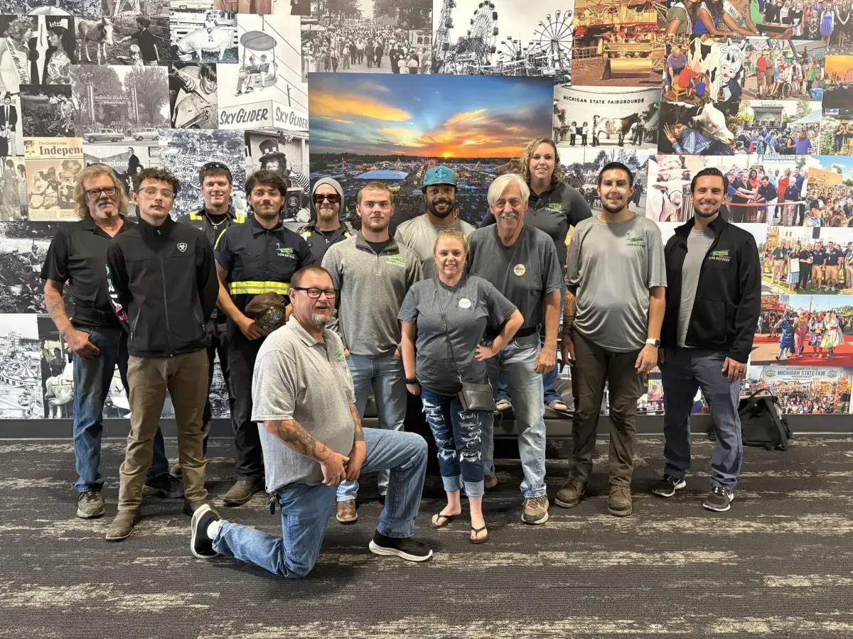 The Guy Outdoor Services team at industry event