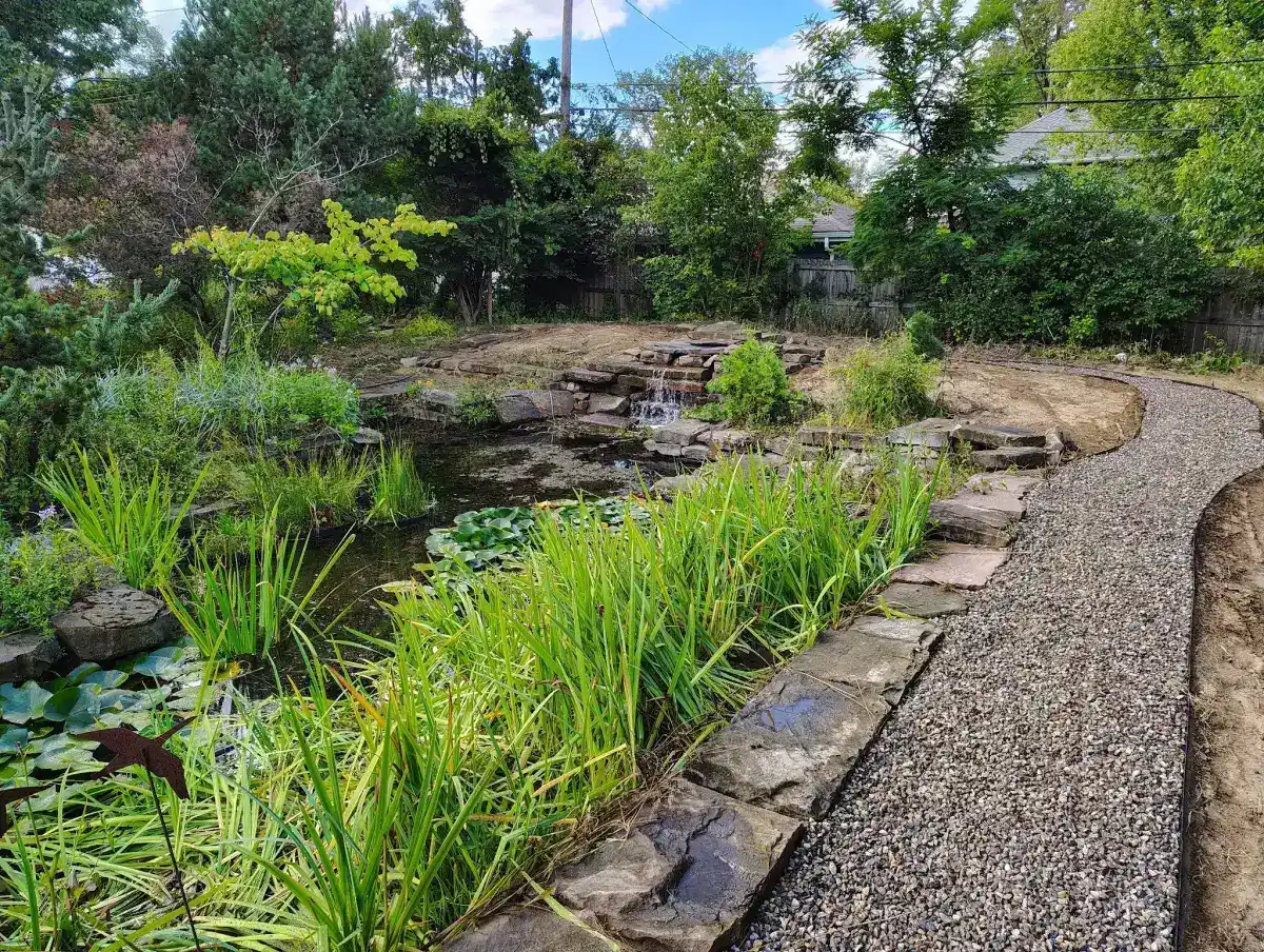 Unique vintage truck water feature — signature installation by The Guy Outdoor Services